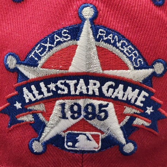 Vintage 1985 MLB All Star Game Texas Rangers Fitted Hat - Size 7 1/4 - Picture 4 of 10